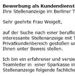 Für Ihre Bewerbung als Kundendienstleiter/in mit Berufserfahrung (ungekündigt) erhalten Sie professionelle und sofort einsetzbare Vorlagen zum Download.