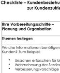 Der Erfolg einer schriftlichen Befragung per Fragebogen zur Kundenzufriedenheit, hängt von einem geplanten und strukturierten Vorgehen ab. Die Checkliste gibt ihnen Anregungen, wie Sie eine Befragung vorbereiten und einen Fragebogen gestalten sollten.