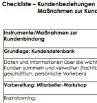 Die Checkliste gibt Ihnen einen Überblick über die Vielfalt der Kundenbindungsinstrumente und vermittelt Ihnen die Grundlagen für die Planung und Realisierung Ihres Newsletters – ein ideales Medium für aktives Beziehungsmanagement und Kundenbindung.