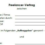 Persönliche Daten des Freelancer-Vertrags.