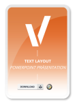 Text Layout Powerpoint Präsentation Muster