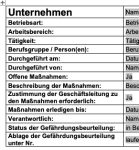 Vorschau für die Gefährdungsbeurteilung von Aufgabegestaltung, Arbeitszeiten und Arbeitsablauf