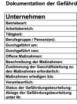 Vorschau über die Gefährdugsbeurteilung von Arbeiten mit Universalbohrmaschine