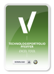 Produktbidl für das Excel Tool Technologie Portfolio nach Pfeiffer