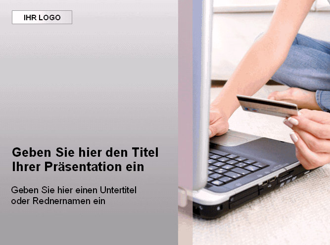 Powerpoint-Vorlage - Home shopping (rot)
