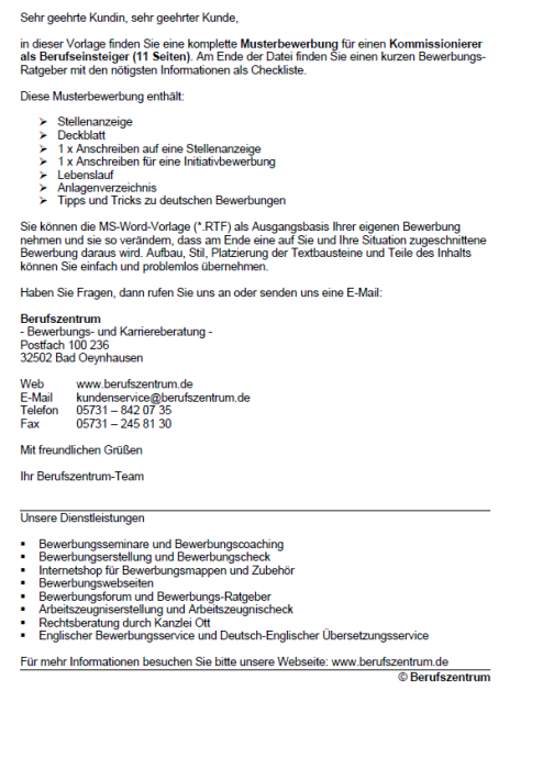 Bewerbung Kommissionierer In Berufseinsteiger Sofort Download