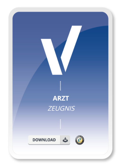 Arzt Zeugnis AG - Sofort-Download