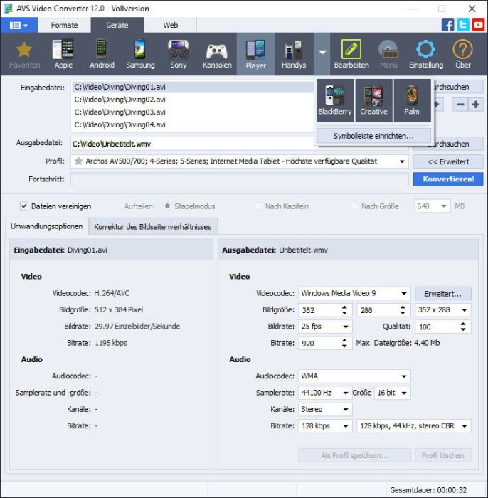 AVS Video Converter Nur 41,40€ Software zum Download