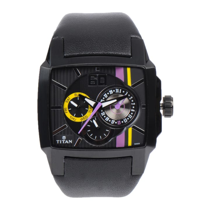 Titan Men Chronograph Black Dial Watch