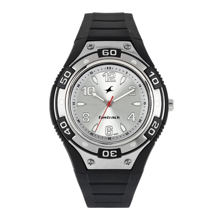 Fastrack Men Silver-Toned Dial Watch N9333PP01