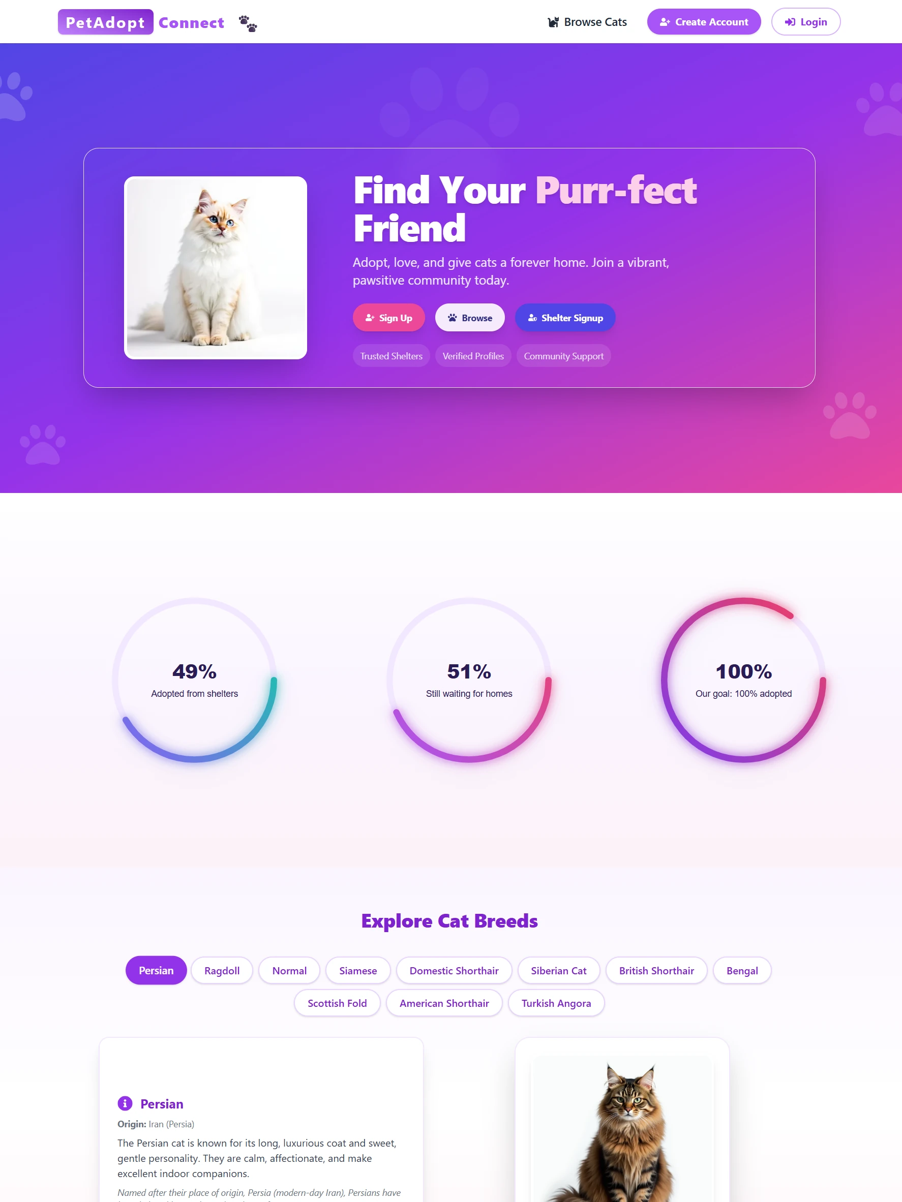 pet-adopt-connect.vercel.app pet adoption platform project