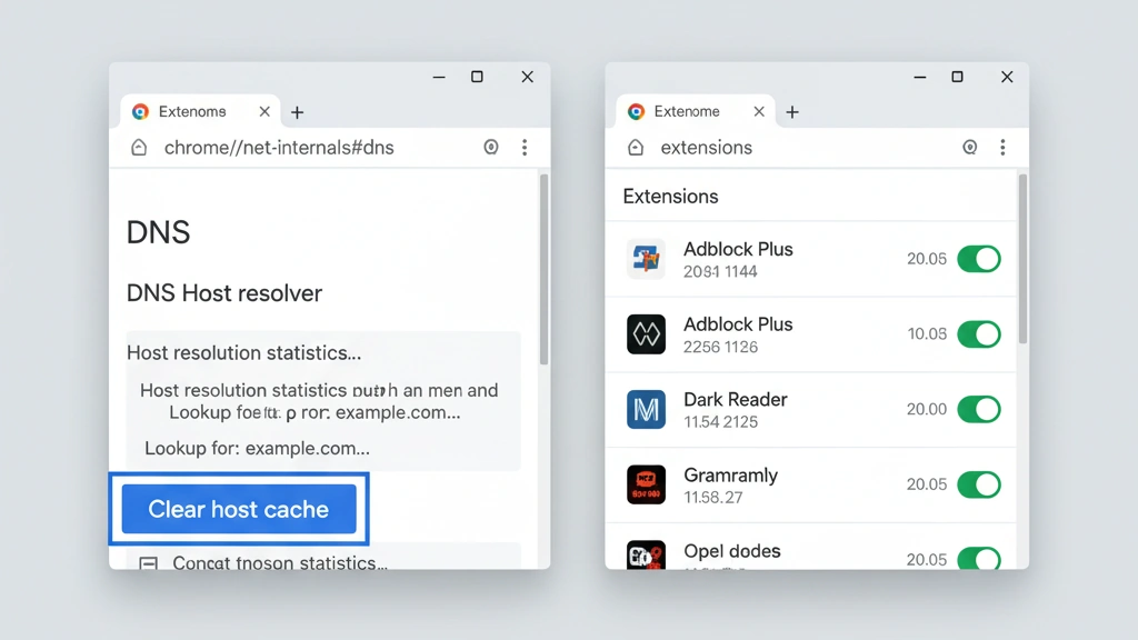 chrome clear dns cache and disable extensions to fix linkedin loading slow