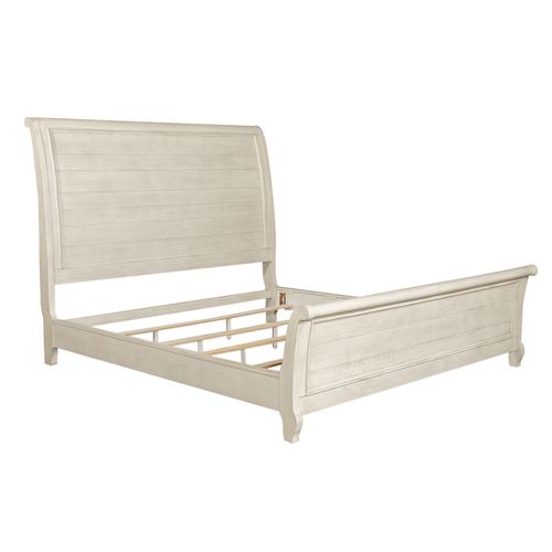 Picture of KG WHT SLEIGH BED