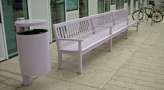 Pink Bins at Barking