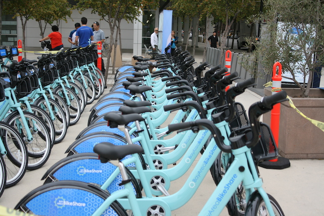 Example of bike sharing in San Jose, CA