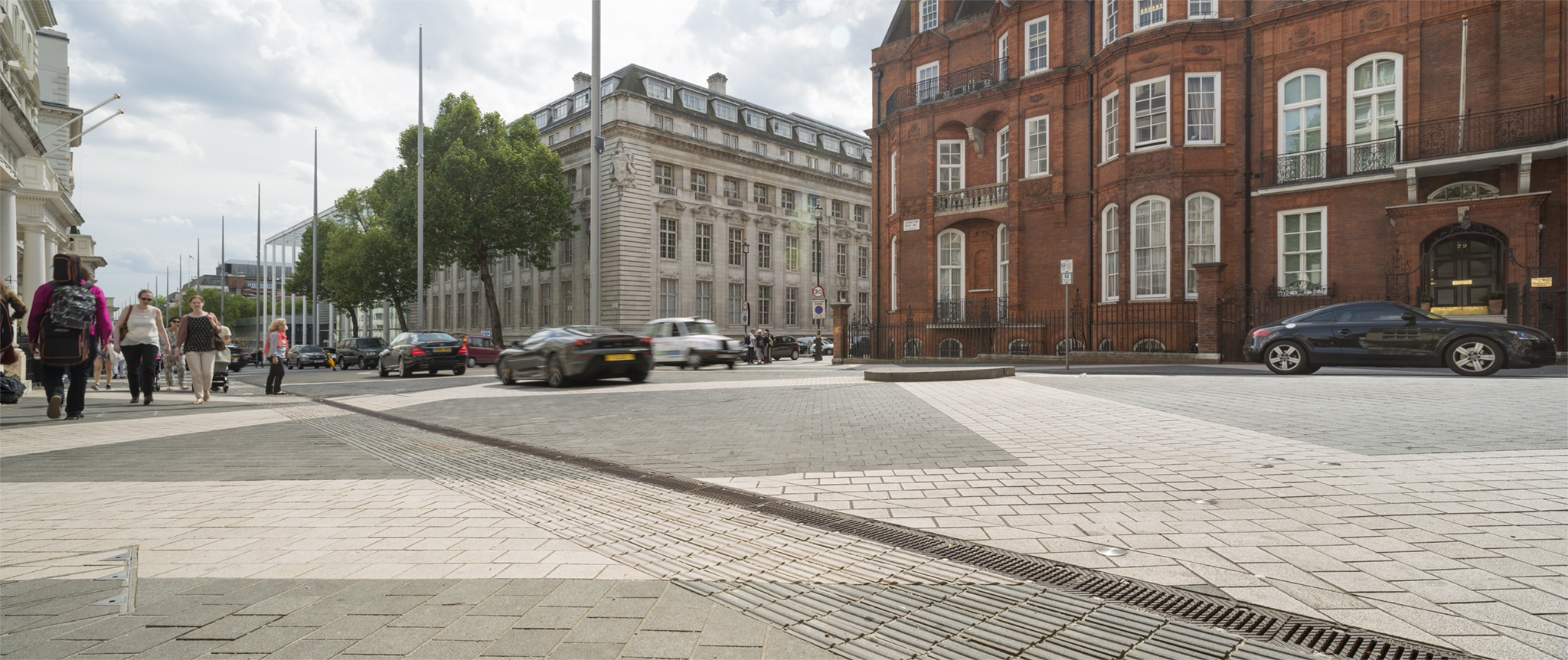 Paving in public street