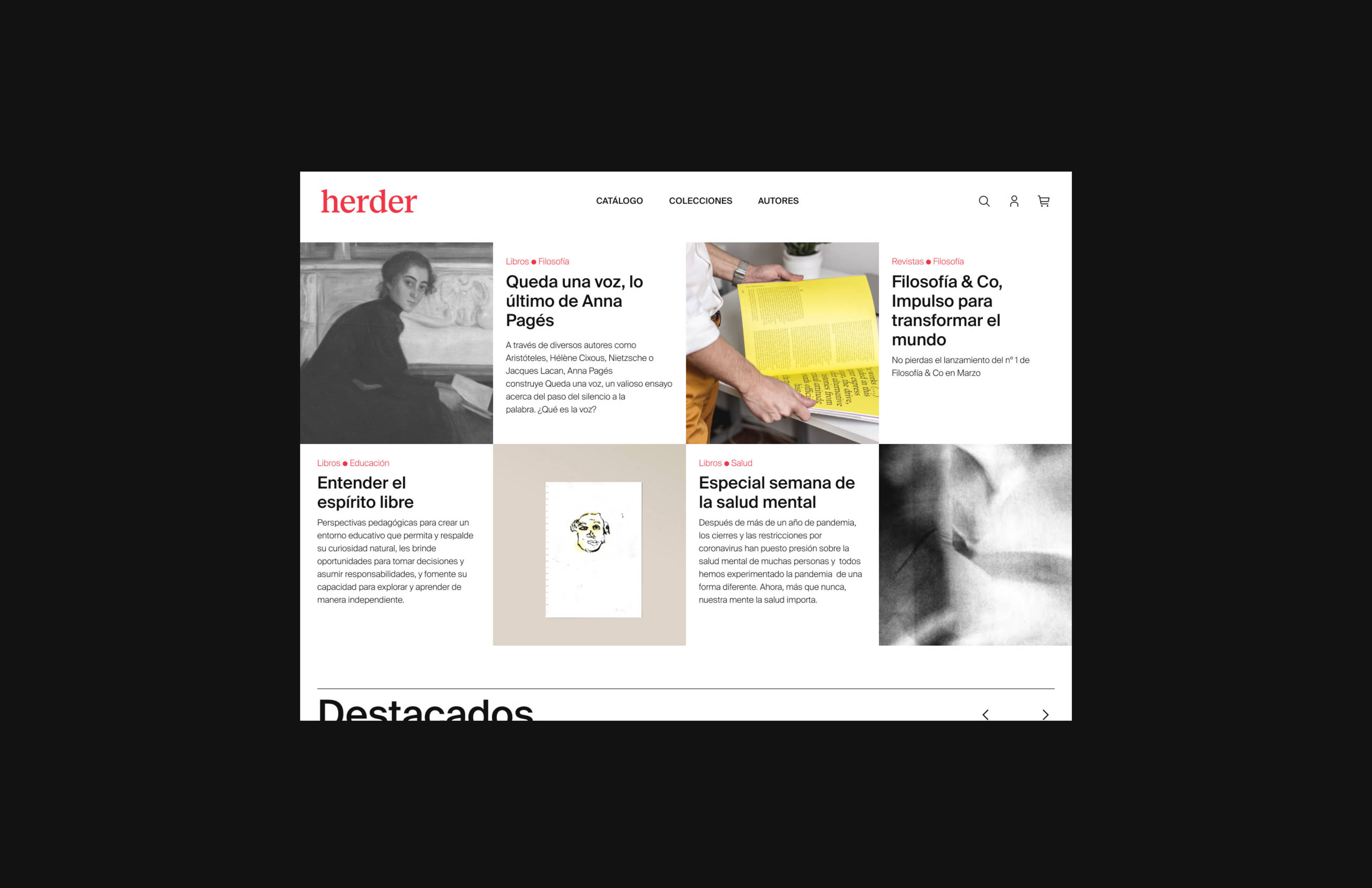 Herder Editorial Desktop Website