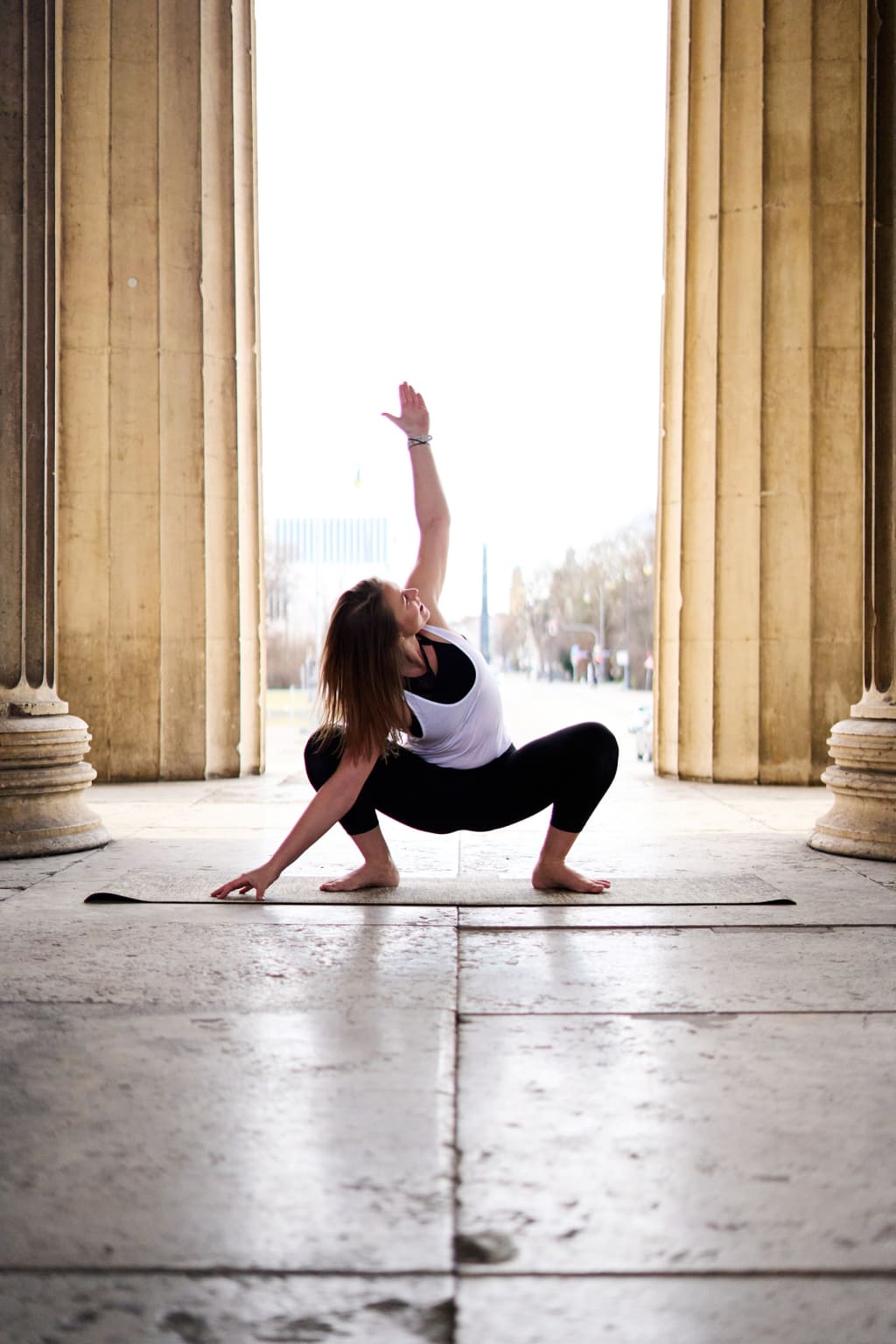 A foto of @alexandrajacobyoga in a yoga pose in Munich