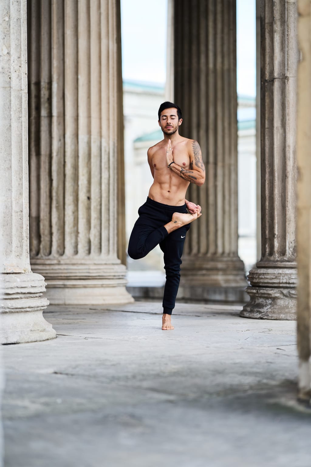 A Foto of Austria's most famous yoga teacher Marcel Clementi @marcelclementi_