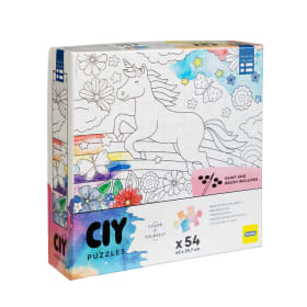 Peliko CIY-palapelit 54 palaa ja vesivärit Yksisarvinen