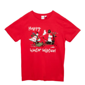 Moomin Oiva T-Shirt Winter Solstice red