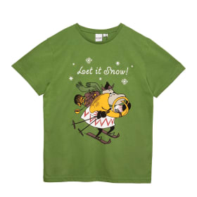 Moomin Oiva T-Shirt Let It Snow green