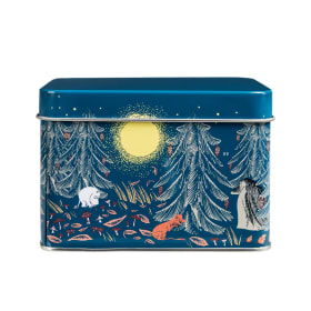 Moomin Primeval Forest Tea Tin Blue