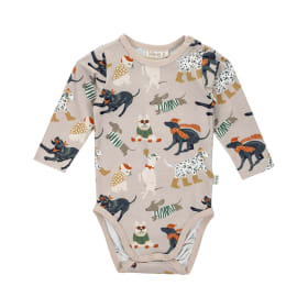 Ma-ia Family Dogs Bodysuit Beige