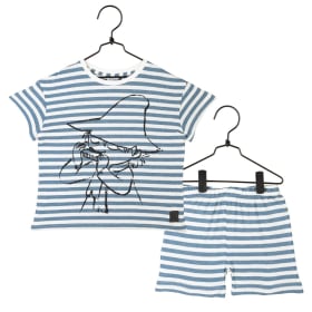 Moomin Sketch PJ Short Set Snufkin Kids' pale blue