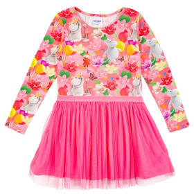 Moomin Spring Festival Tulle Dress Magenta