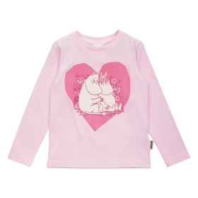 Muumi Rakastettu-paita vaaleanpunainen