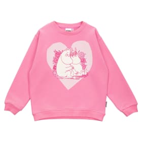 Muumi Rakastettu-collegepaita vaaleanpunainen