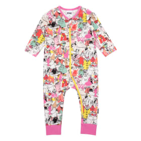 Muumi Luokkakokous-pyjama luonnonvalkoinen