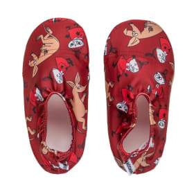 Muumi Myy ja Nipsu -tossut burgundi