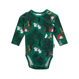 Muumi Telttailu-body vihreä