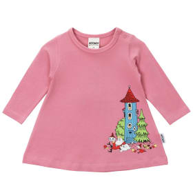 Muumi Muumitalo-mekko vauvalle roosa