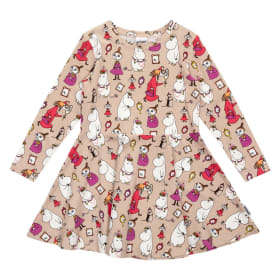 Muumi Peilit-mekko beige