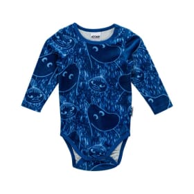 Moomin Smile Velour Bodysuit Blue