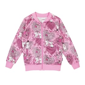 Muumi Ystävät-verkkatakki vaaleanpunainen