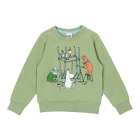 Muumi Uutterat-collegepaita vihreä