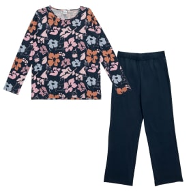 Muumi Hilla-pyjama Calendula tummansininen