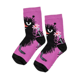 Moomin Flower Stinky Kids' Socks Magenta