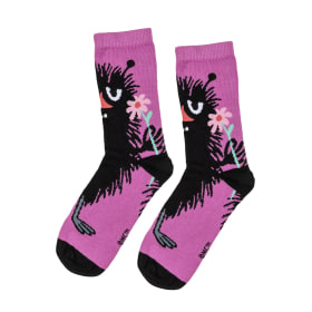 Muumi Kukka-Haisuli-sukat pinkki