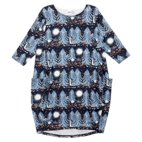 Moomin Iida Dress Primeval Forest Dark blue
