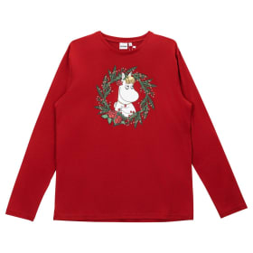 Moomin Kuisma Shirt Winter Wreath Red