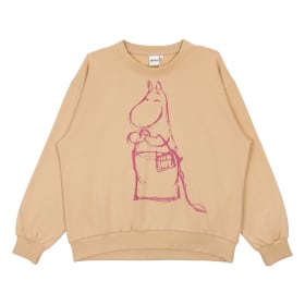 Moomin Manna Sweatshirt Handbag Beige