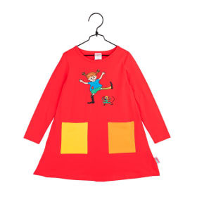 Pippi Longstocking Happy Pippi Dress red