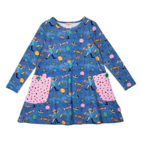 Peppi Pitkätossu Juhla-Peppi-mekko denim