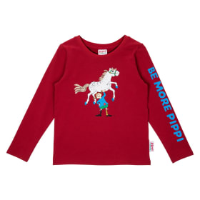 Pippi Longstocking Super Strong Shirt Dark red