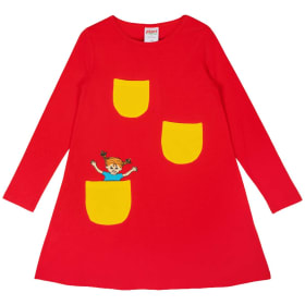 Pippi Longstocking Pippi Basic Dress Red